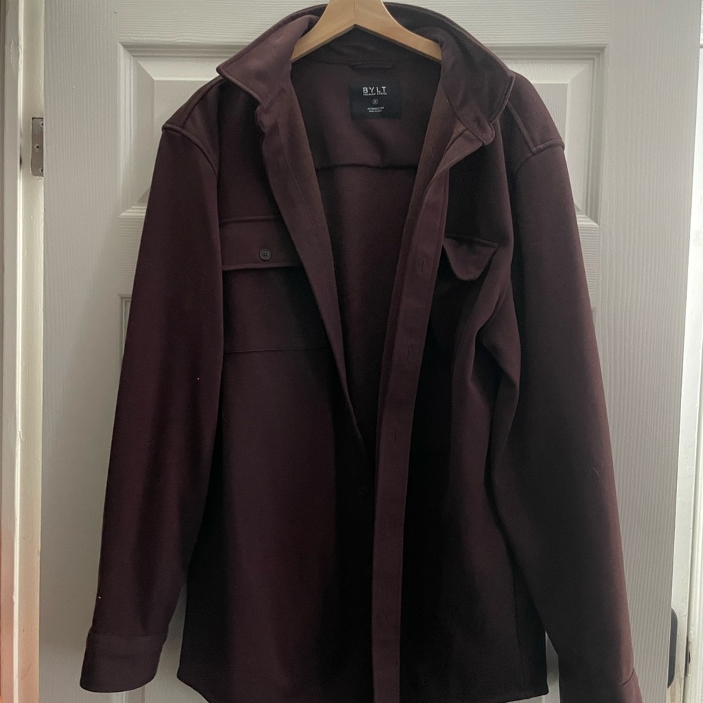 BYLT Mens Burgundy Jacket